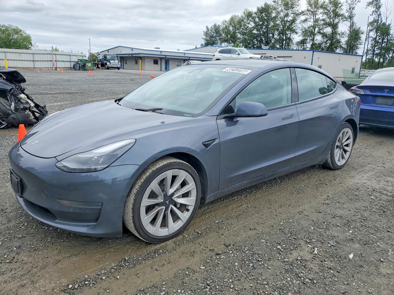 2022 Tesla Model 3, VIN 5YJ3E1EA8NF369347 — Auction photo