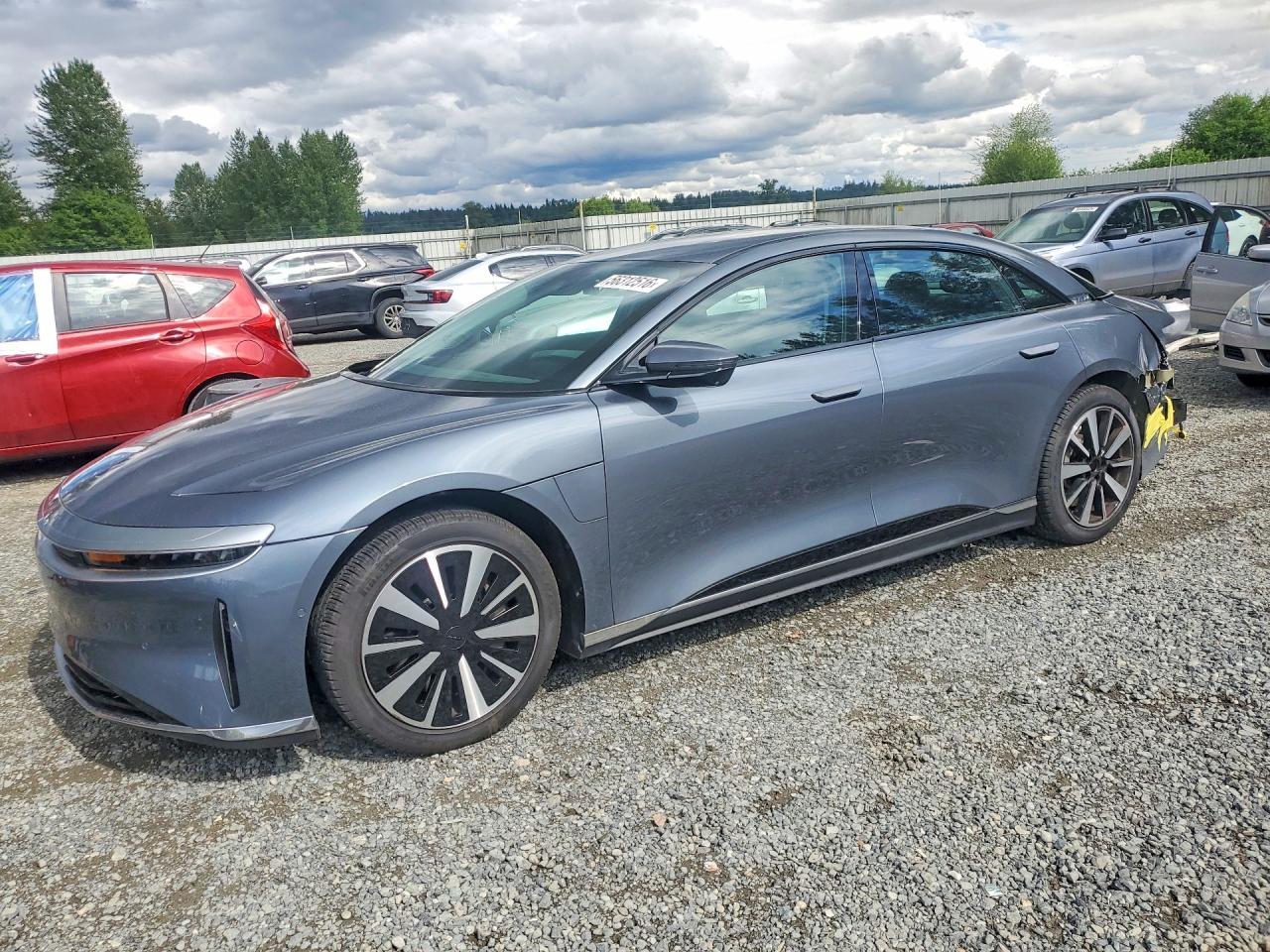 2025 Lucid Air Pure, VIN 50EA1PGA7SA003818 — Rear end