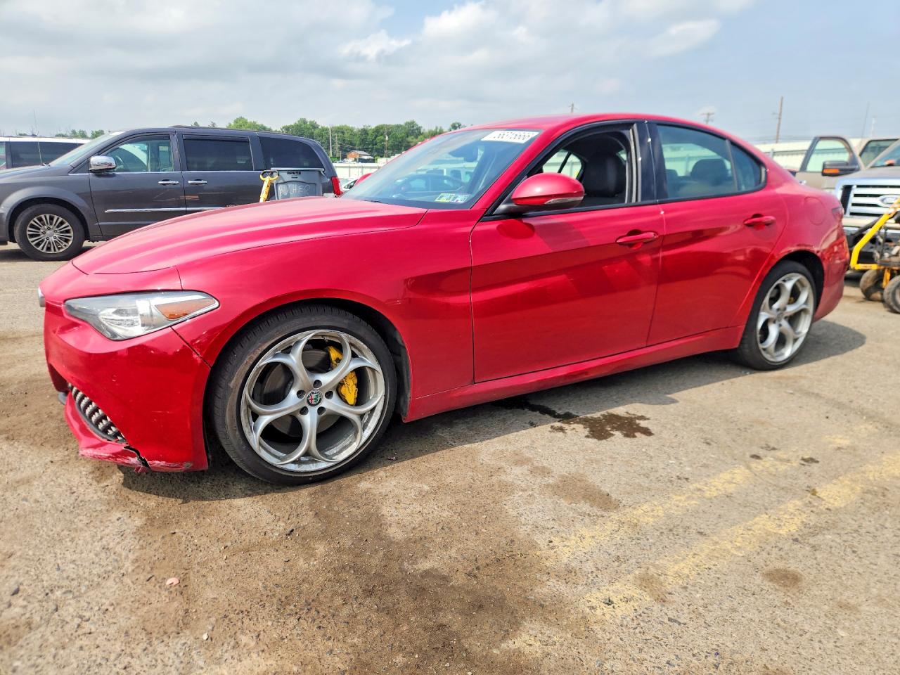2019 Alfa Romeo Giulia Ti, VIN ZARFANBN9K7601243 — Бок