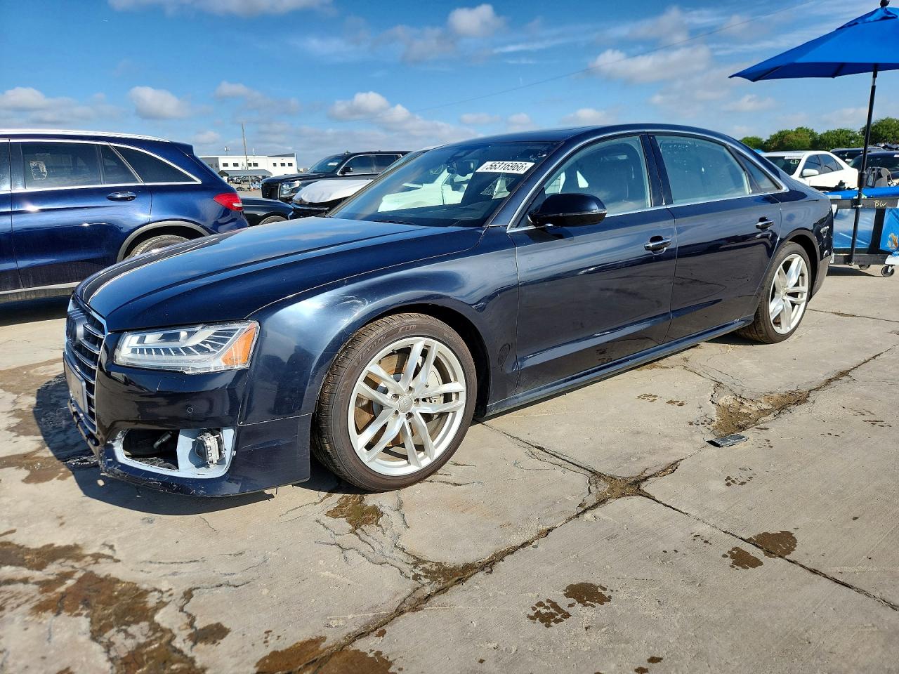 2017 Audi A8, VIN WAU44AFD0HN018046 — Front end