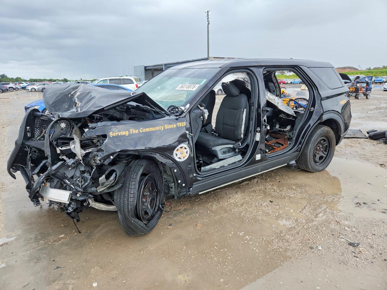 2020 Ford Police Interceptor Utility, VIN 1FM5K8AW7LGC48688 — Stripped