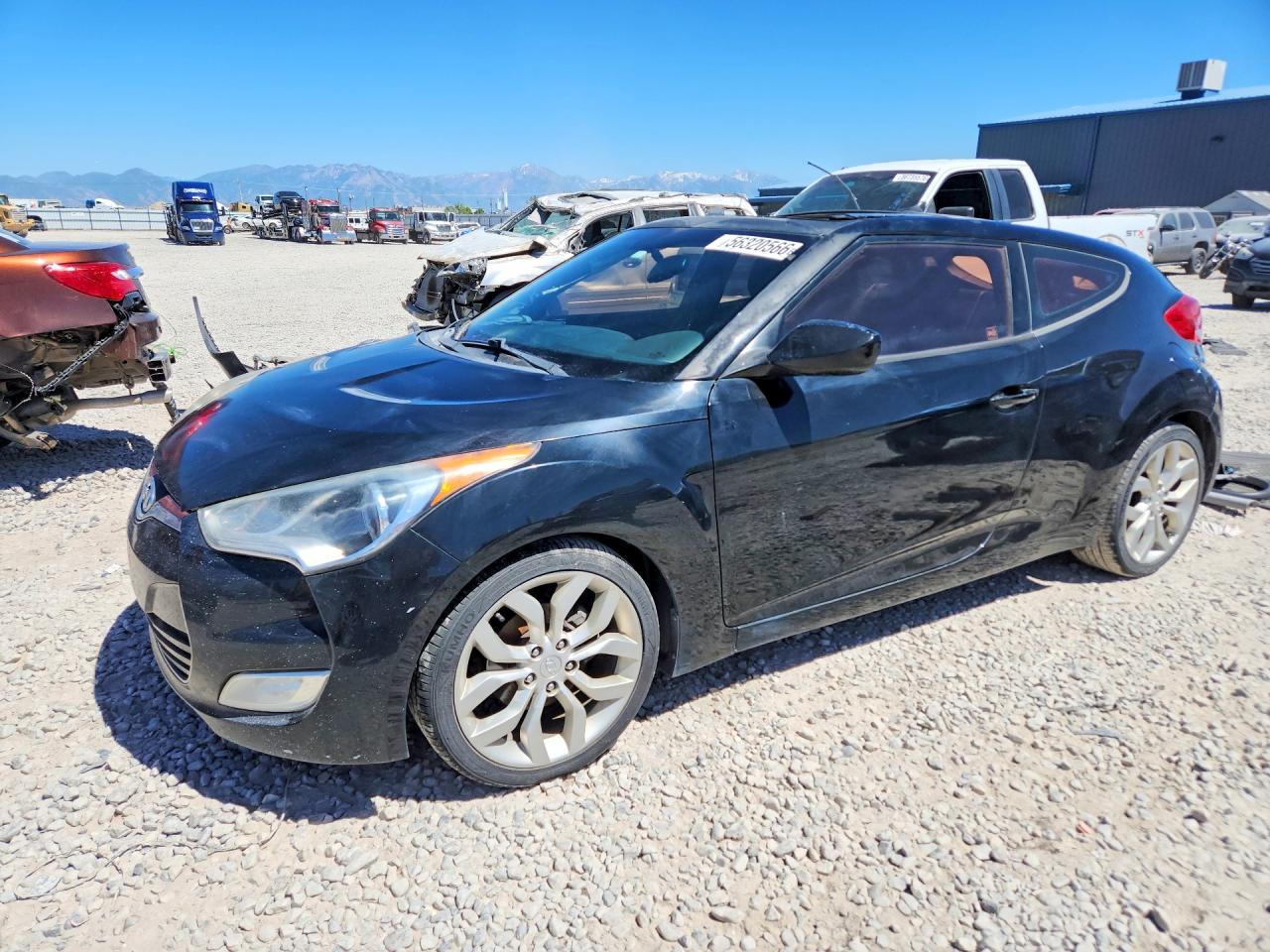 2012 Hyundai Veloster w/Black Int, VIN KMHTC6AD8CU061727 — Auction photo 1 of 4