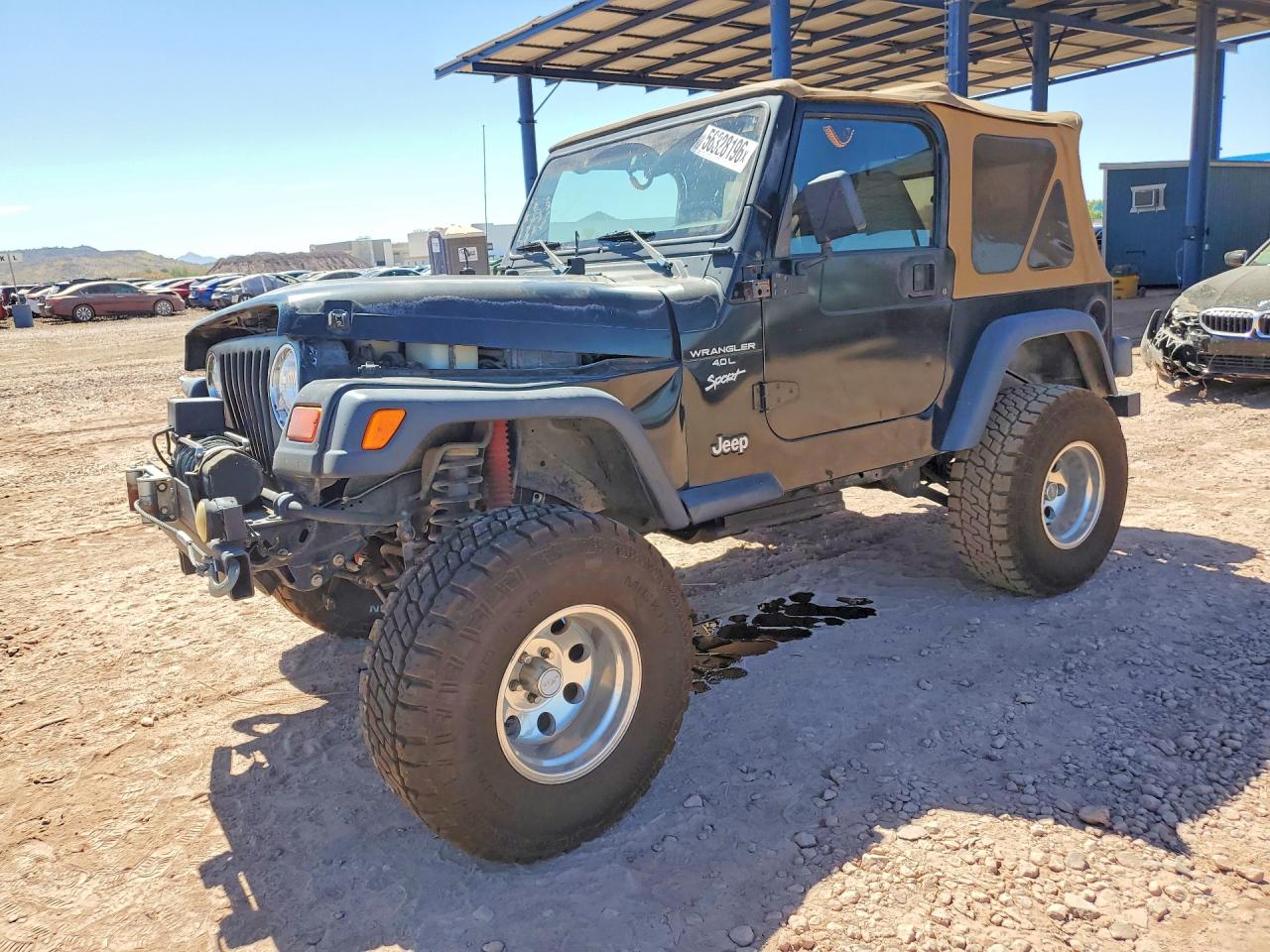 1999 Jeep Wrangler Sport, VIN 1J4FY19S0XP403176 — Front end