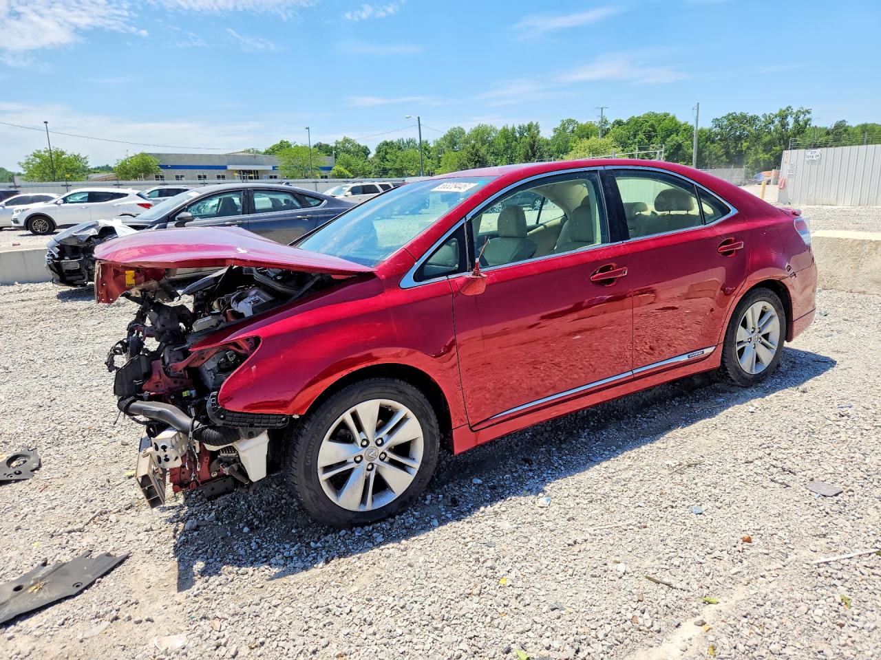 2010 Lexus HS 250h Premium, VIN JTHBB1BA9A2026468 — Front end