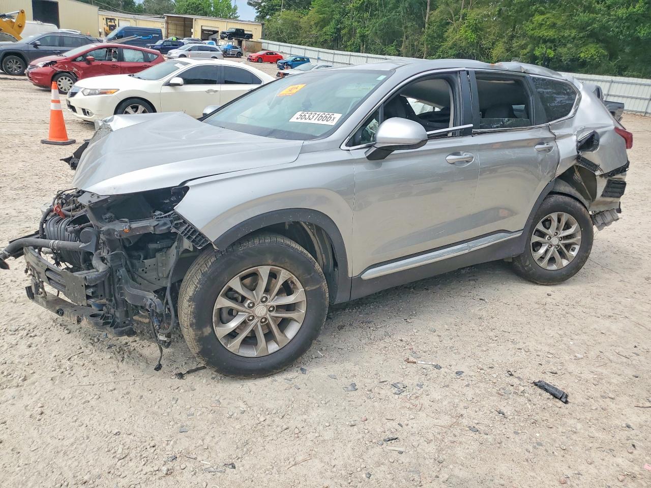 2020 Hyundai Santa Fe SE, VIN 5NMS23AD7LH194326 — Rollover