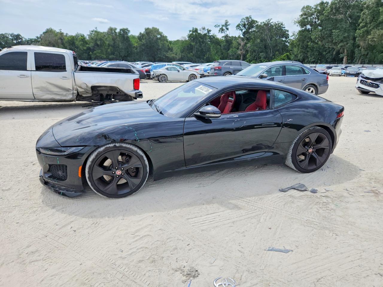 2021 Jaguar F-Type P300, VIN SAJDD1GX7MCK74655 — Front end