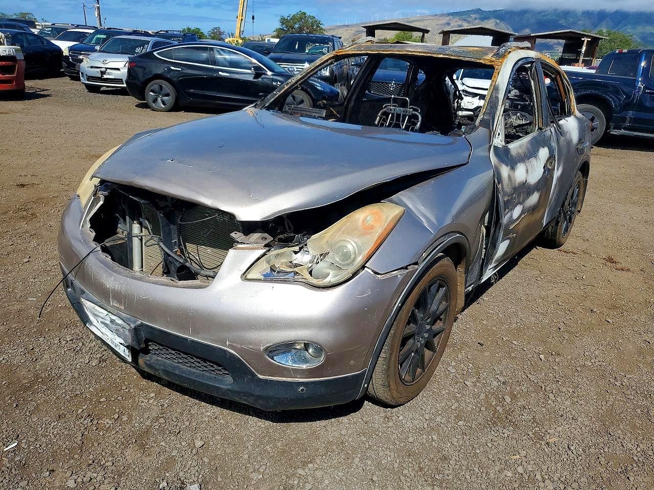 2008 Infiniti EX Journey, VIN JNKAJ09E78M304770 — Burn