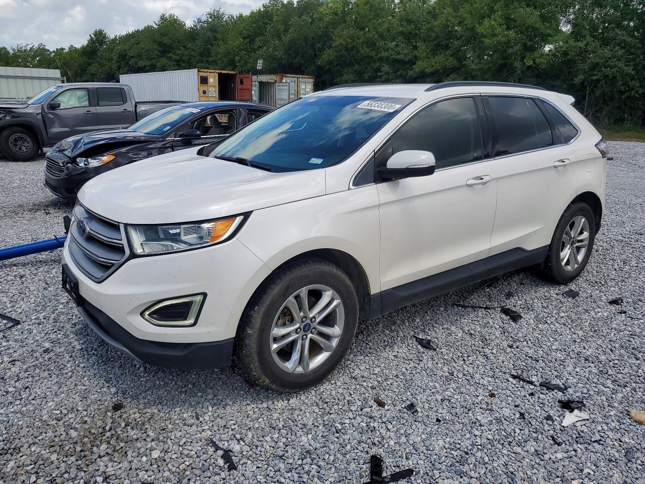 2017 Ford Edge SEL, VIN 2FMPK3J87HBB16431 — Rear end