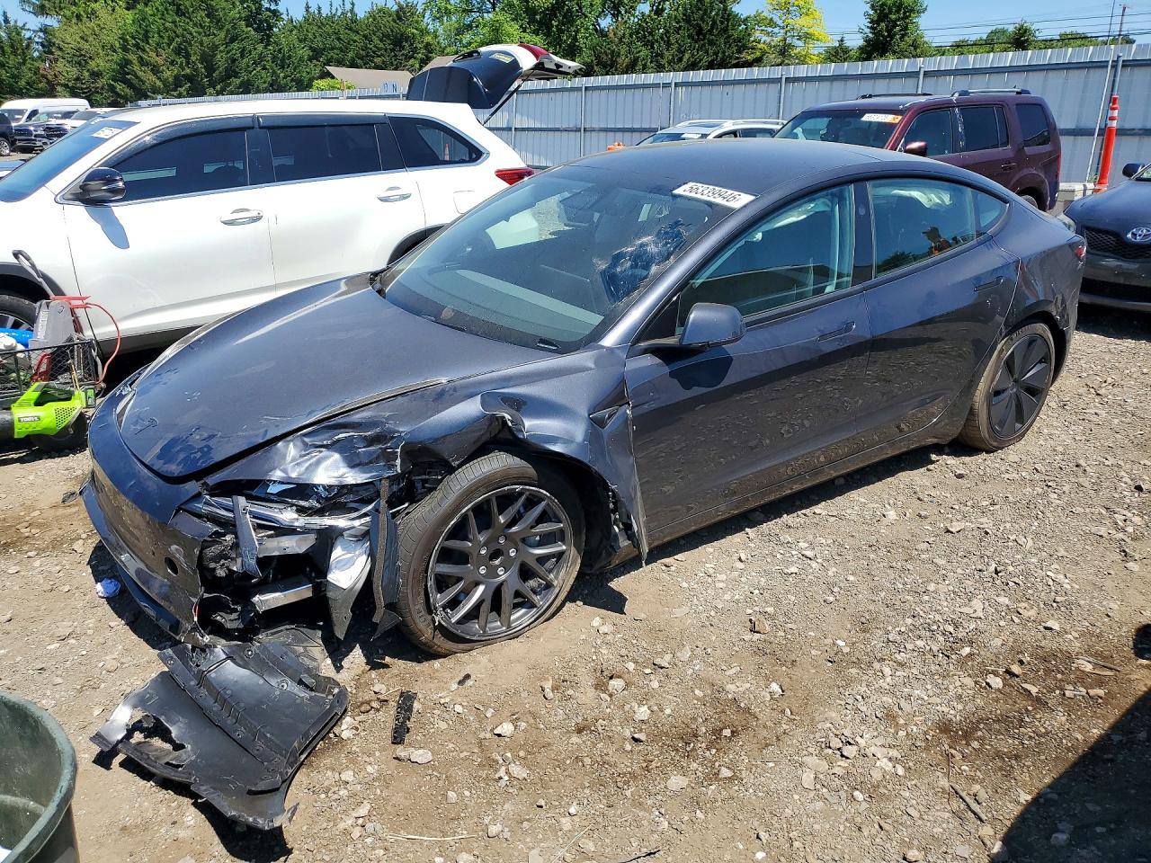 2026 Tesla Model 3 Premium, VIN 5YJ3E1EA1TF146385 — Front end