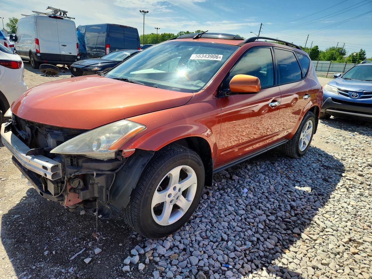 2004 Nissan Murano SL, VIN JN8AZ08WX4W311073 — Front end