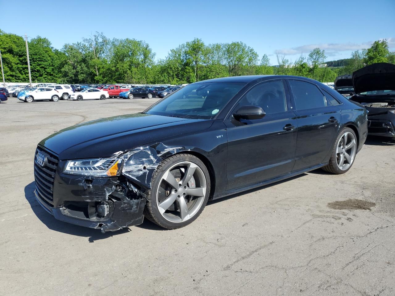 2016 Audi S8 Plus, VIN WUAJ5AFD8GN900859 — Front end