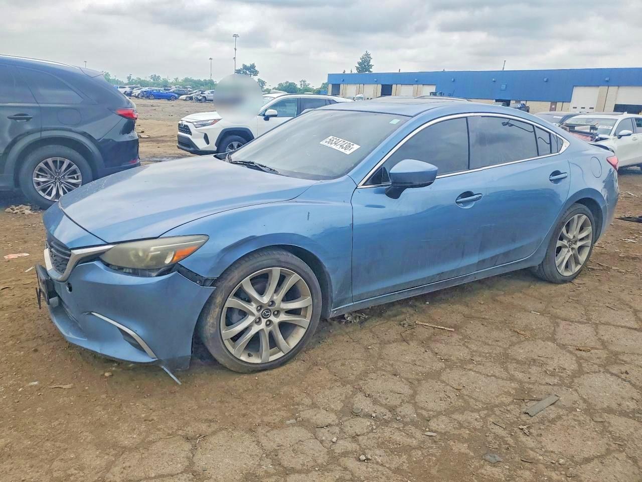 2017 Mazda 6 Touring, VIN JM1GL1V59H1107263 — Interior fire