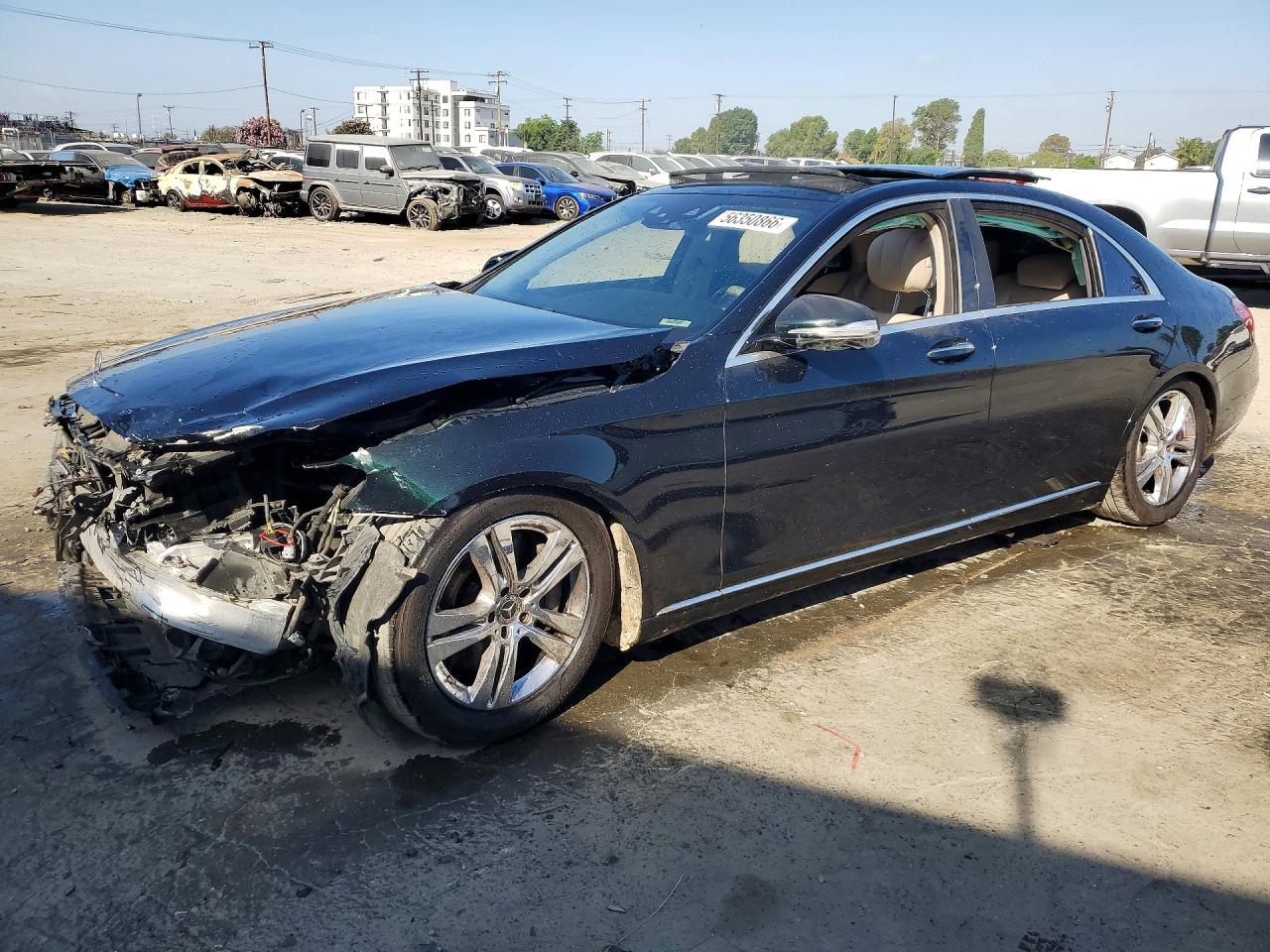 2018 Mercedes-Benz S 450, VIN WDDUG6GB9JA354737 — Front end