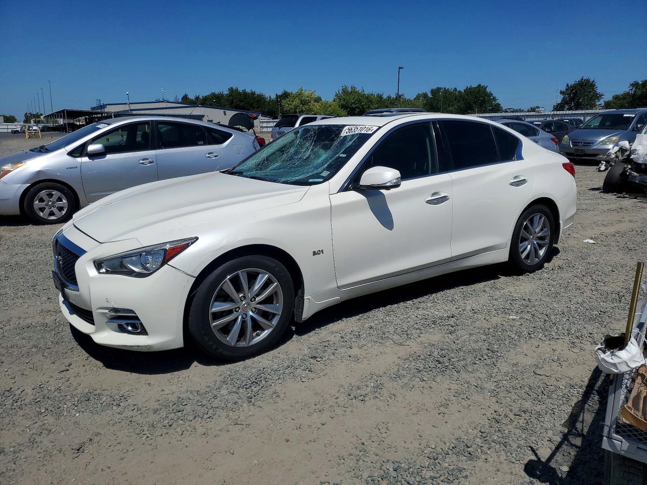 2016 Infiniti Q50 Premium, VIN JN1EV7AR3GM345073 — Vandalism