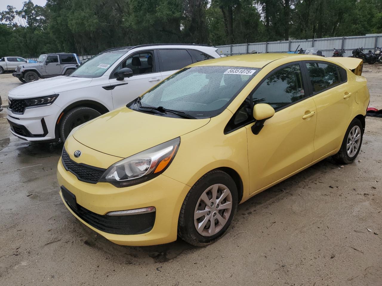 2016 Kia Rio LX, VIN KNADM4A34G6603365 — Rear end