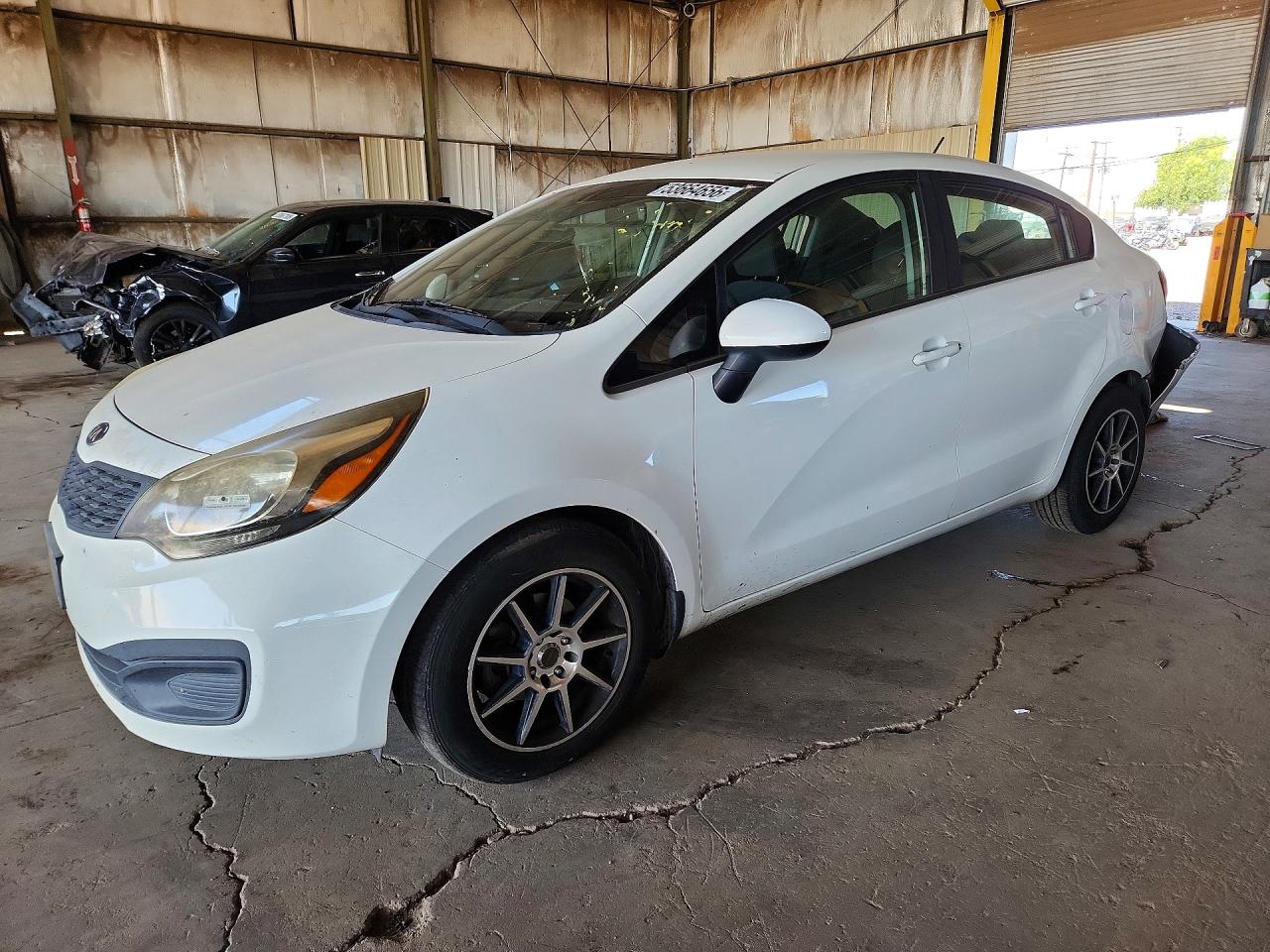 2013 Kia Rio LX, VIN KNADM4A33D6292846 — Rear end