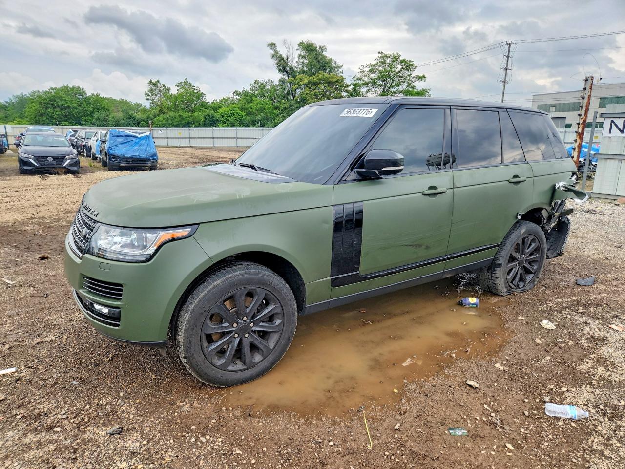 2015 Land Rover Range Rover HSE, VIN SALGS2VF1FA207963 — Rear end