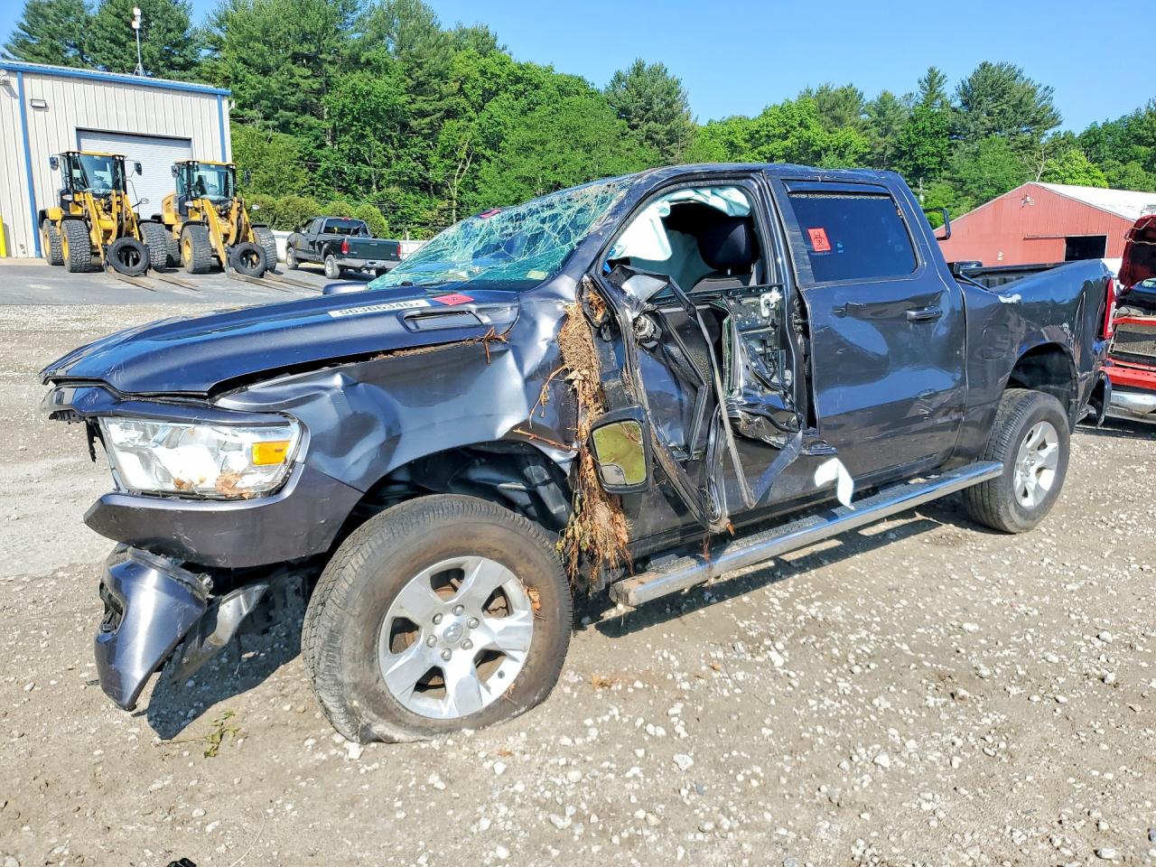 2019 Ram 1500 Big Horn, VIN 1C6SRFFT1KN591648 — Rollover