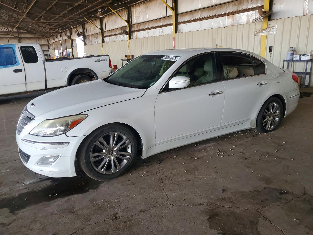 2012 Hyundai Genesis 3.8L, VIN KMHGC4DD1CU196761 — Front end