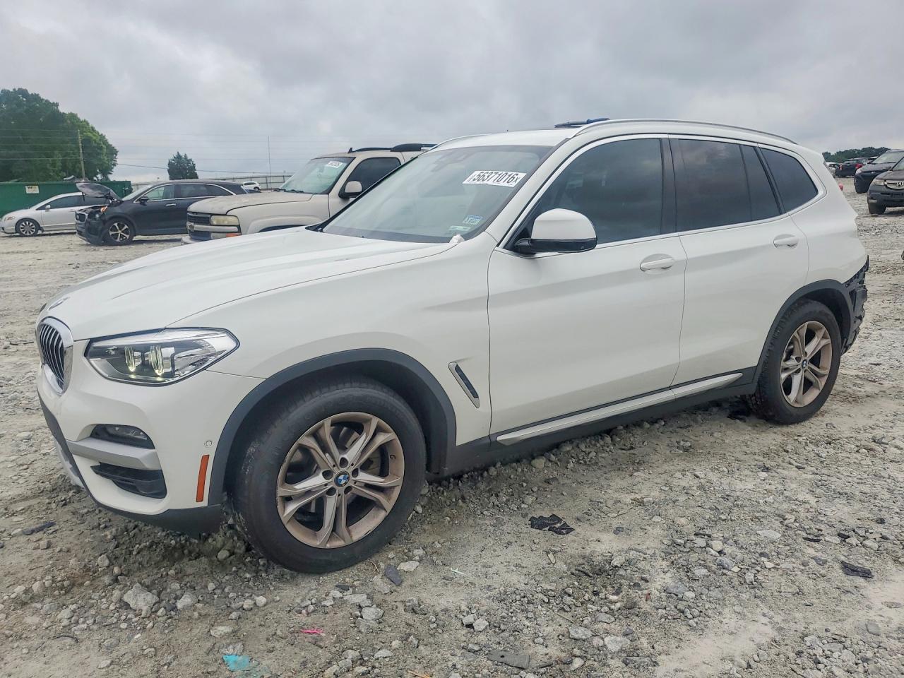 2021 BMW X3 sDrive30i, VIN 5UXTY3C01M9E33042 — Rear end