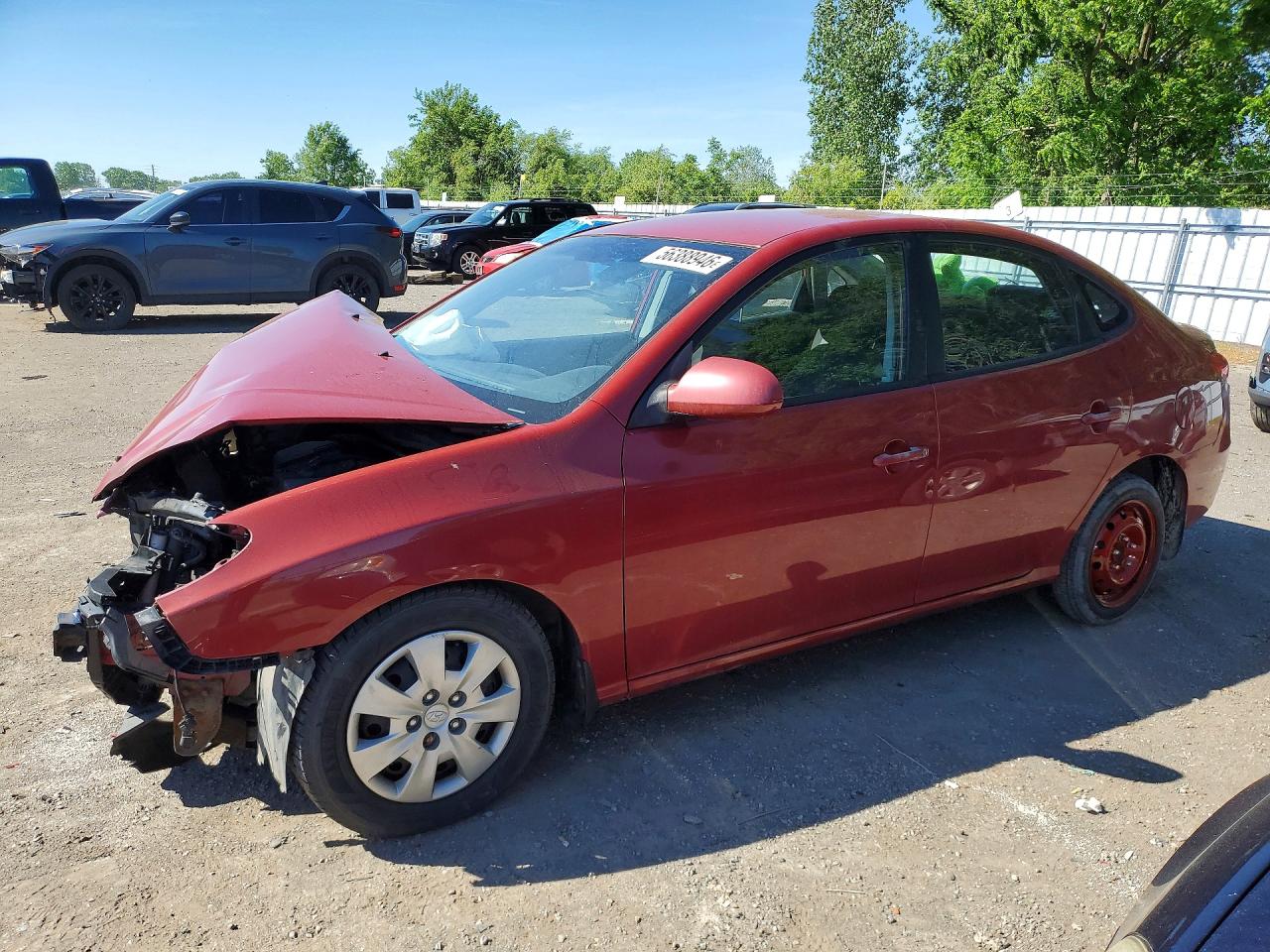 2010 Hyundai Elantra GLS, VIN KMHDU4AD4AU992910 — Front end