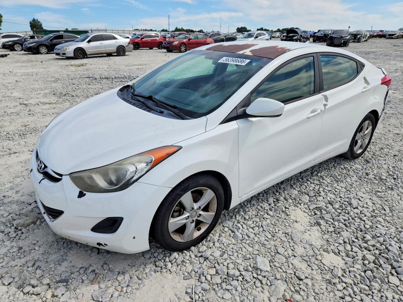 2013 Hyundai Elantra GLS, VIN 5NPDH4AE0DH371888 — Rear end