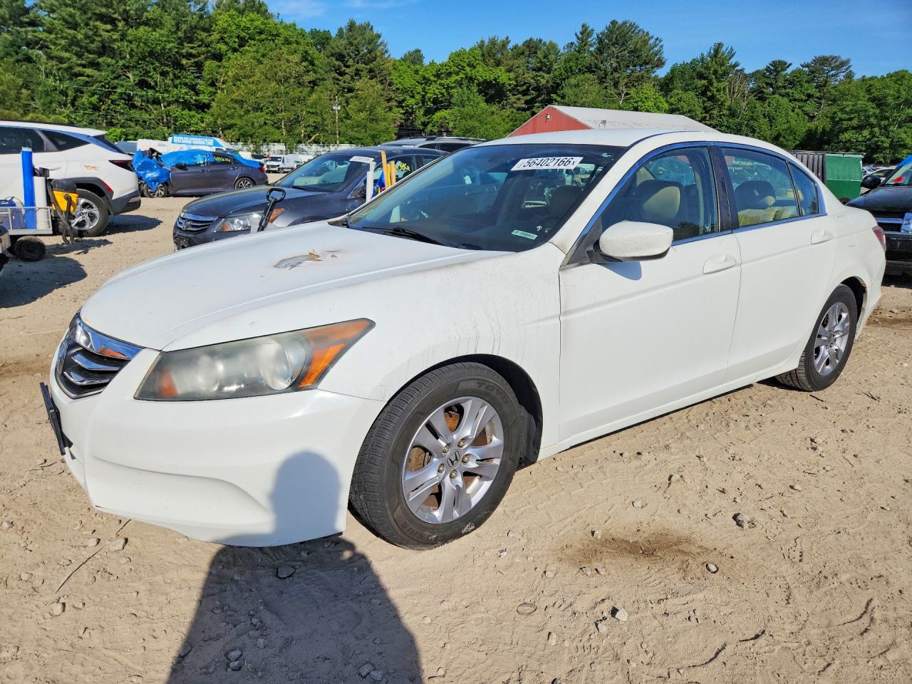 2011 Honda Accord SE, VIN 1HGCP2F63BA082126 — Engine fire
