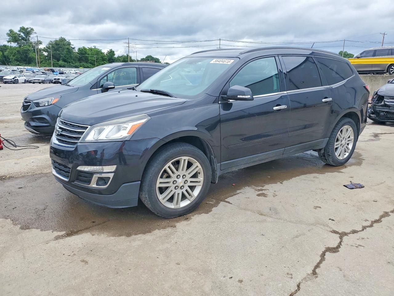 2013 Chevrolet Traverse LT, VIN 1GNKRGKD3DJ220862 — Frame damage