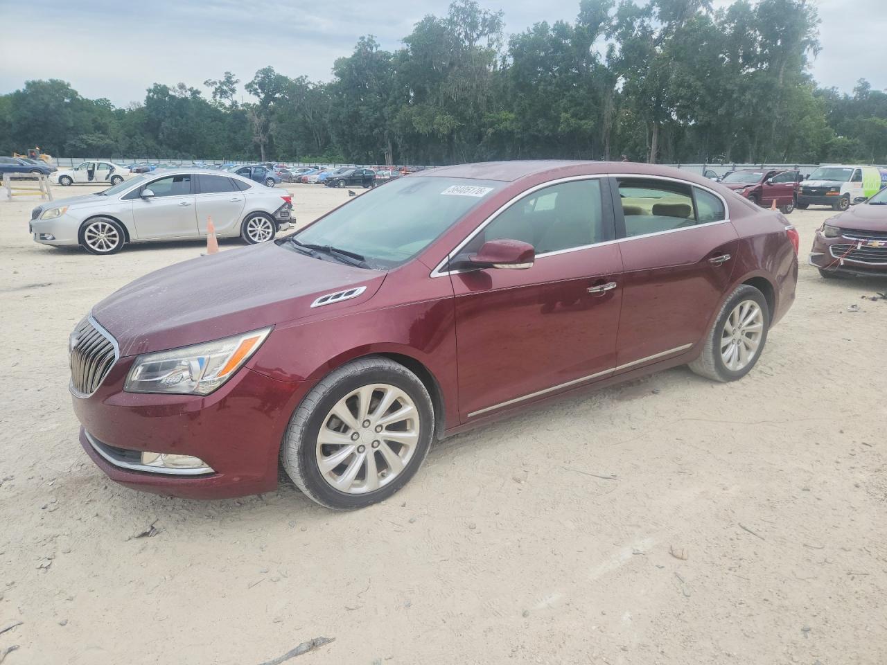 2014 Buick LaCrosse Leather, VIN 1G4GB5G36EF249165 — Interior fire