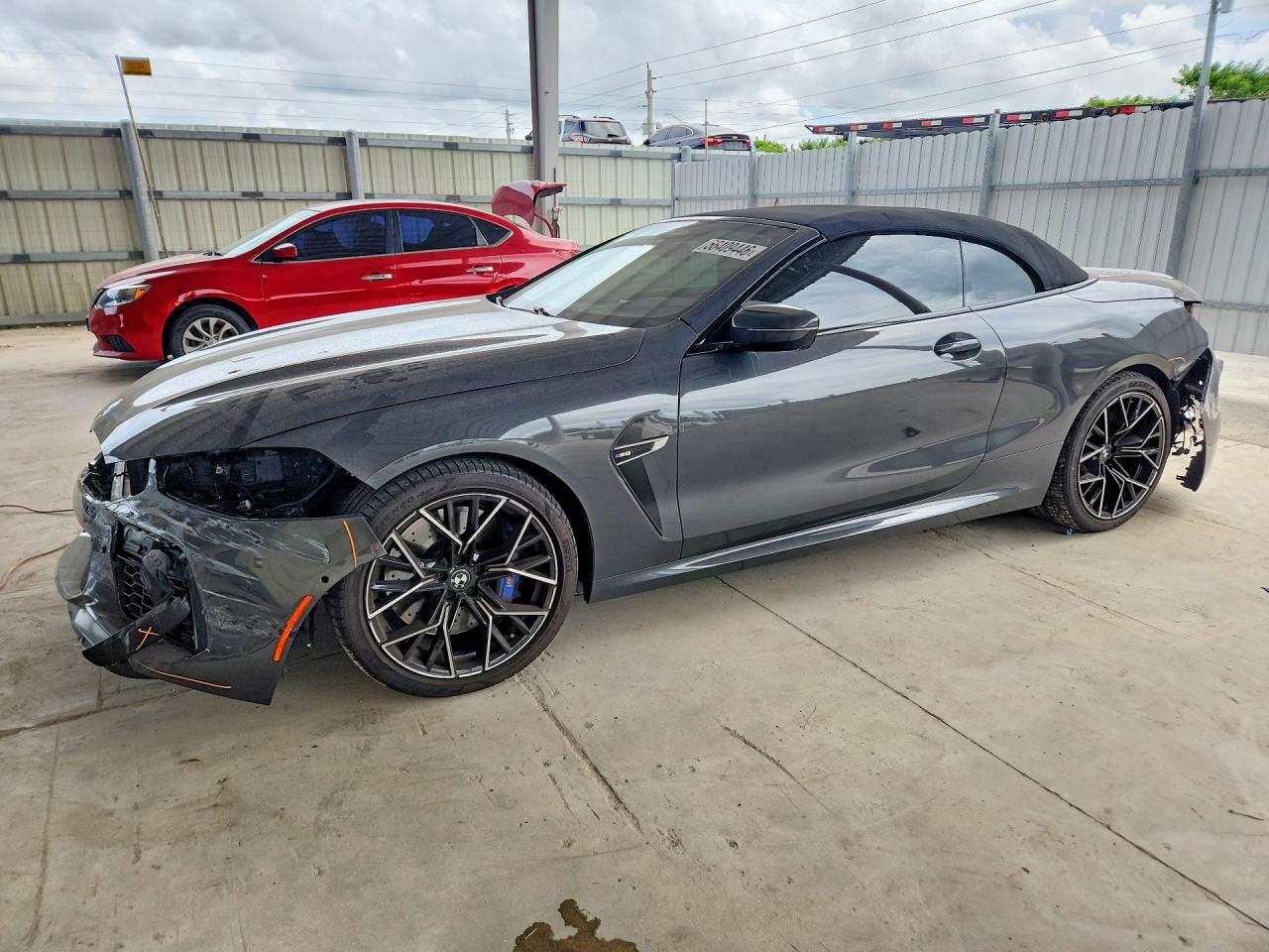 2020 BMW M8, VIN WBSDZ0C05LCE10052 — Front end