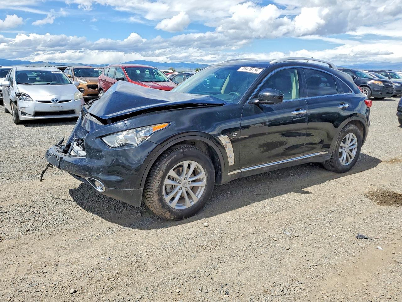 2016 Infiniti QX70, VIN JN8CS1MW1GM400538 — Front end