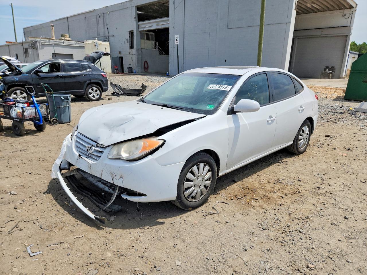 2010 Hyundai Elantra GLS, VIN KMHDU4AD7AU083947 — Front end