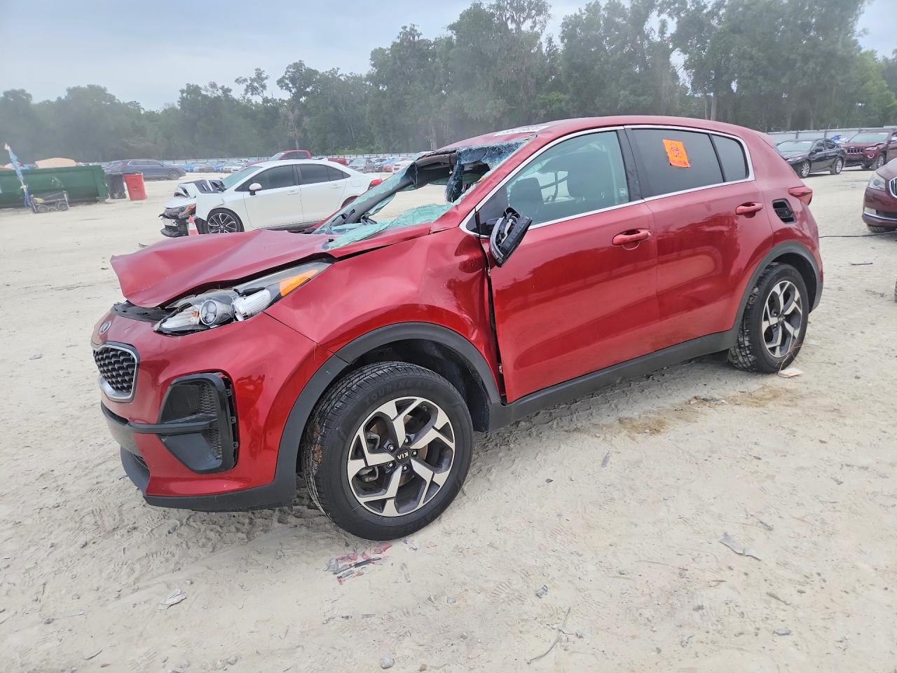 2021 Kia Sportage LX, VIN KNDPM3AC3M7918366 — Опрокидывание