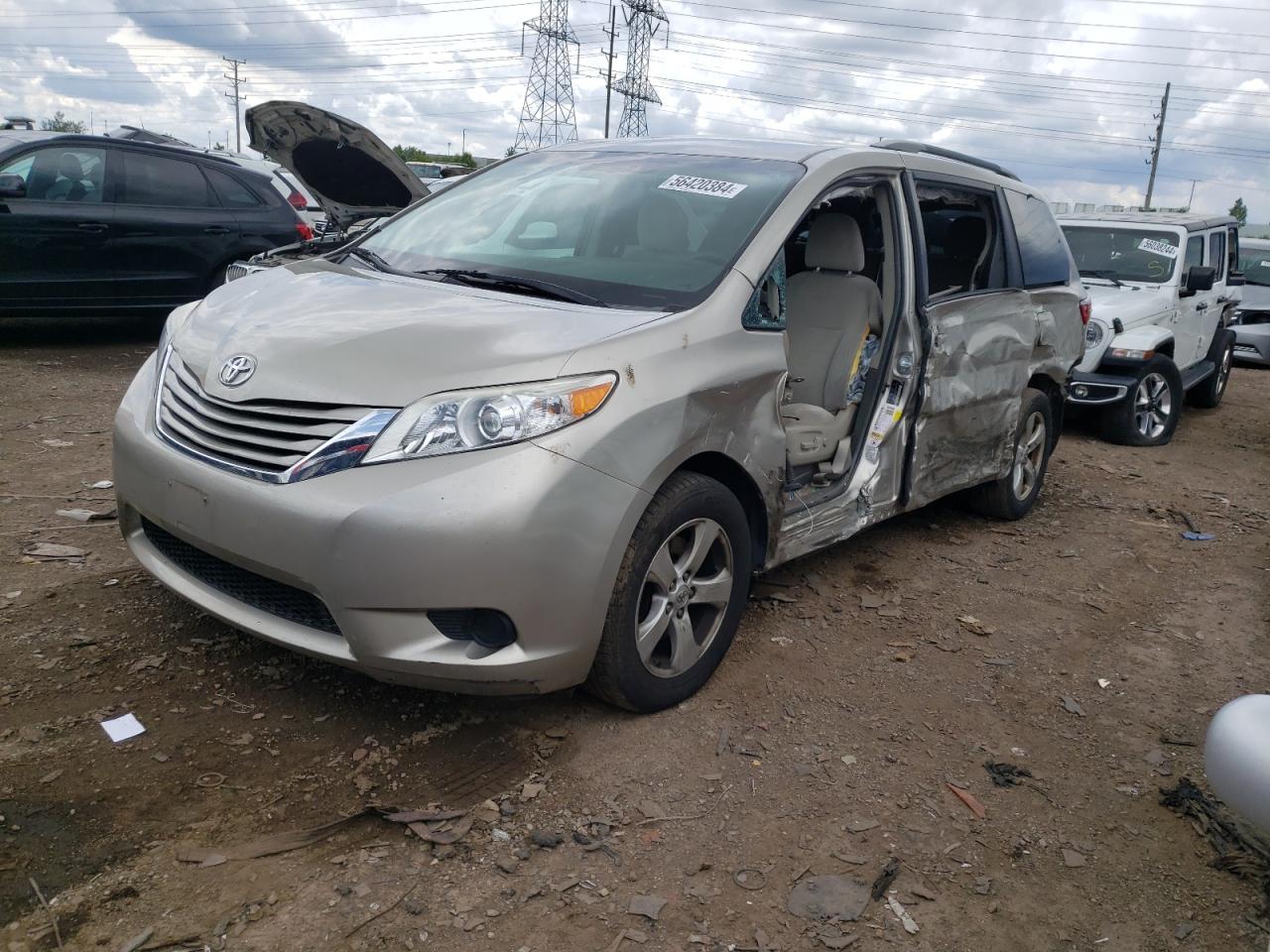 2017 Toyota Sienna LE Auto Access Seat, VIN 5TDKZ3DC5HS767808 — Side