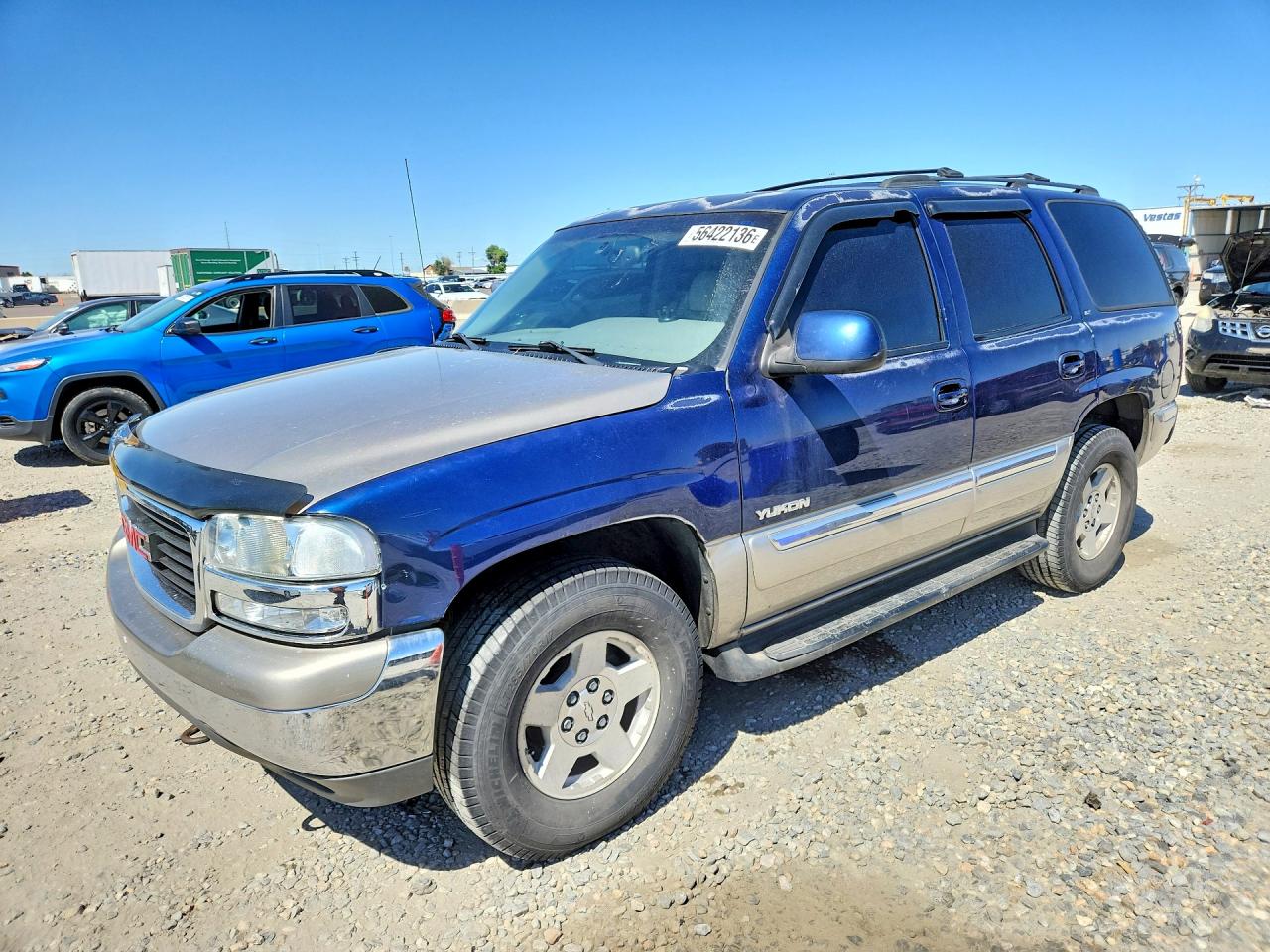 2000 GMC Yukon SLT, VIN 1GKEK13T2YJ125216 — Rear end