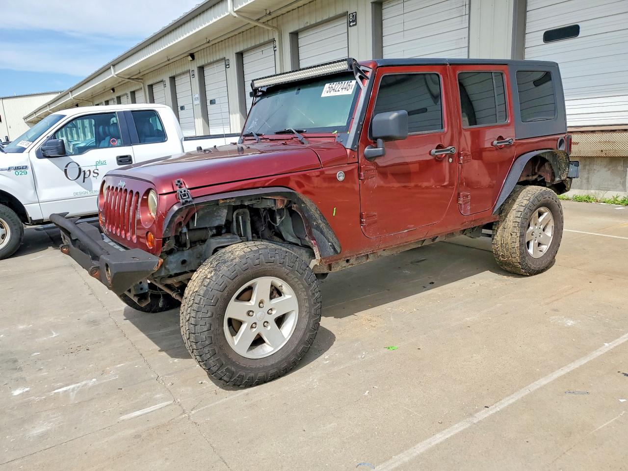 2008 Jeep Wrangler Unlimited Sahara, VIN 1J4GA59138L644603 — Interior fire