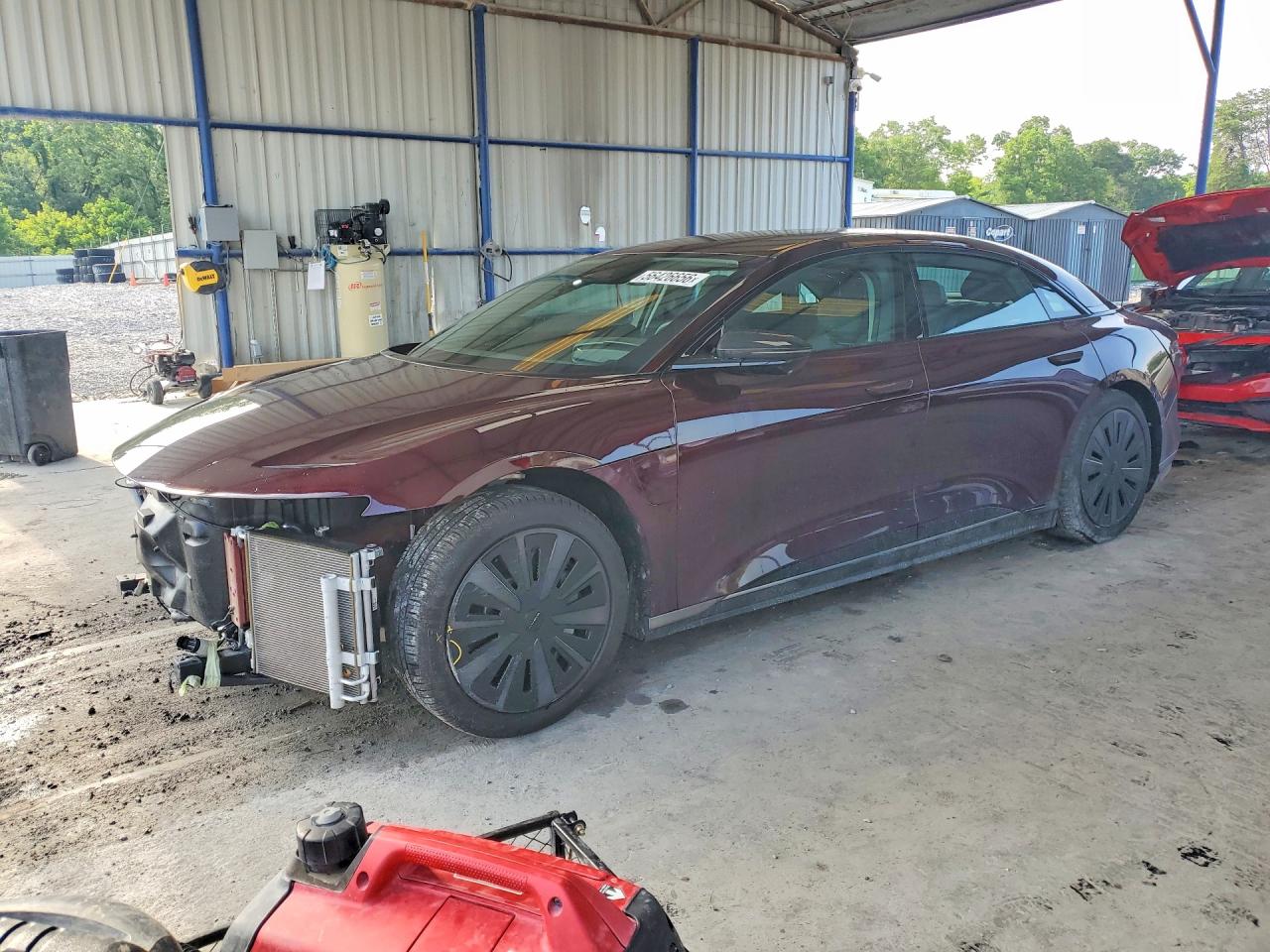 2026 Lucid Air Pure, VIN 50EA1PGA3TA033416 — Front end