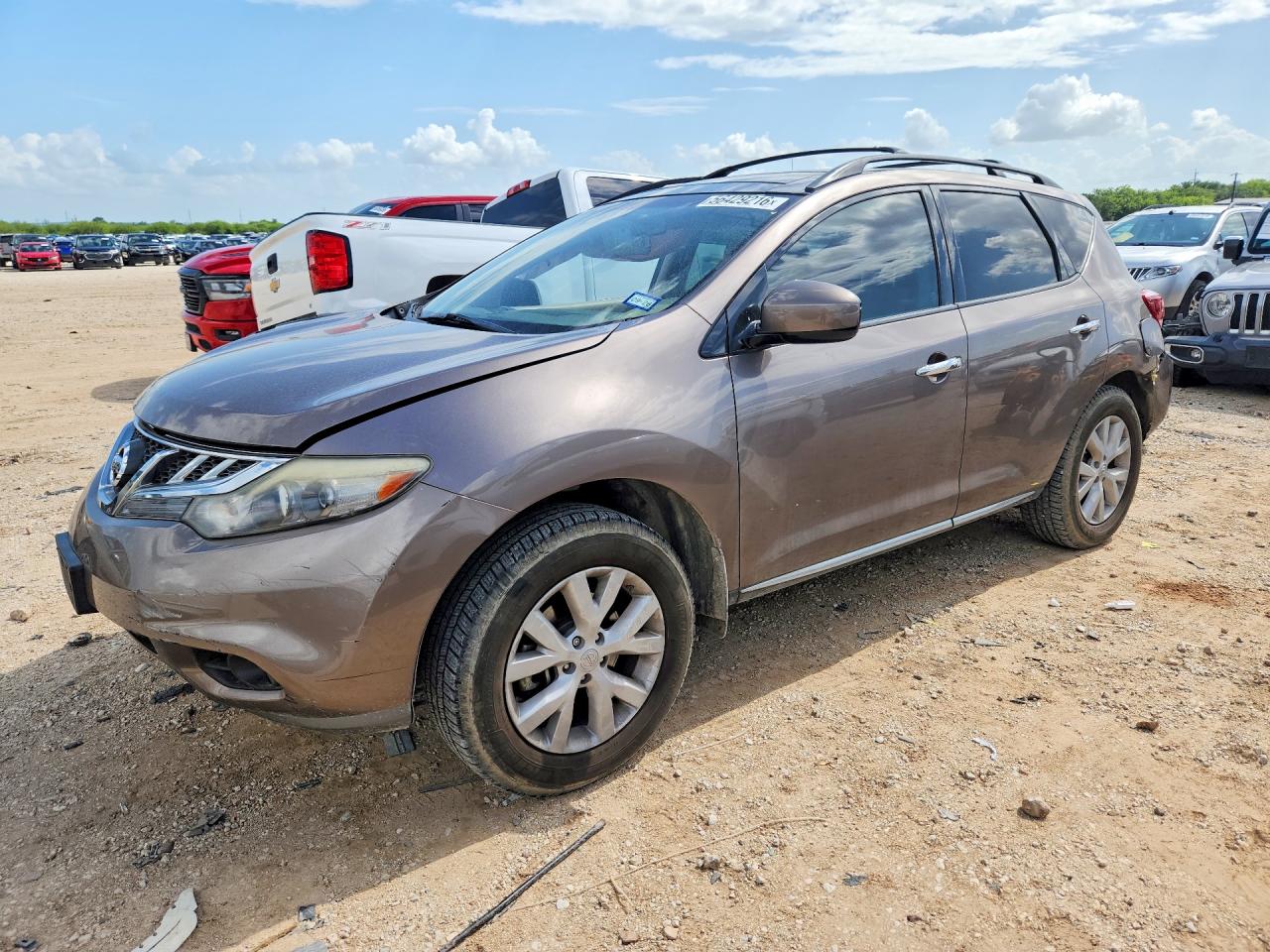 2012 Nissan Murano SV, VIN JN8AZ1MU1CW115872 — Rear end