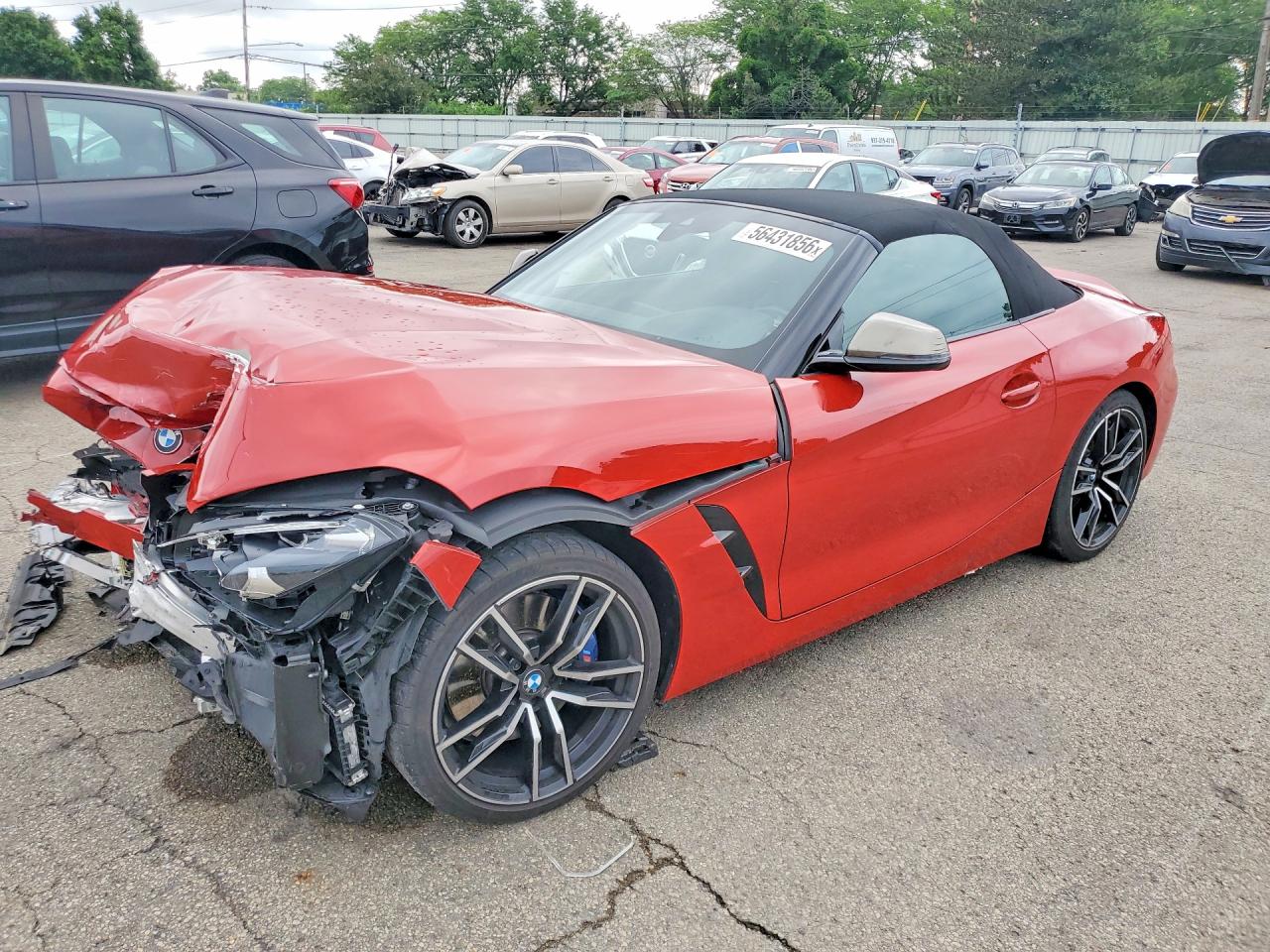 2020 BMW Z4 sDriveM40i, VIN WBAHF9C05LWW43461 — Перед