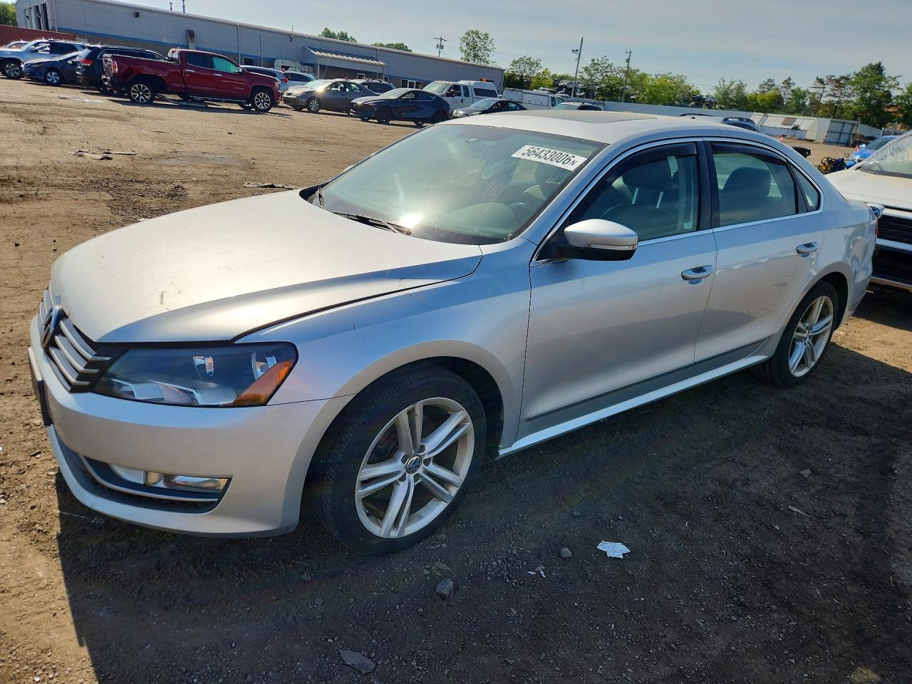 2015 Volkswagen Passat SE, VIN 1VWBT7A34FC004428 — Frame damage