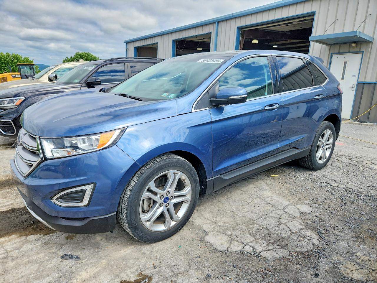 2018 Ford Edge Titanium, VIN 2FMPK4K95JBB57353 — Front end