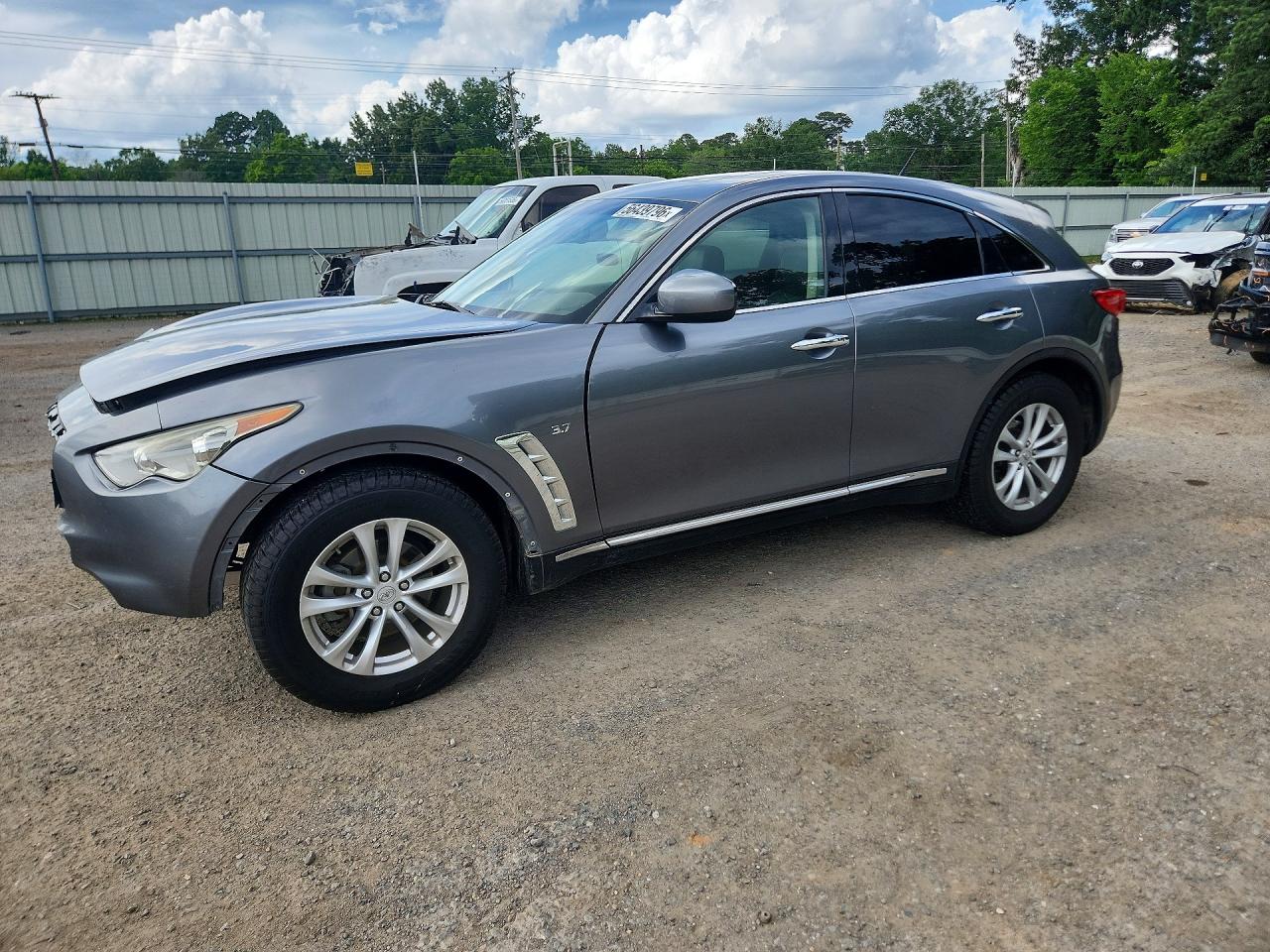 2017 Infiniti QX70, VIN JN8CS1MU3HM142166 — Front end