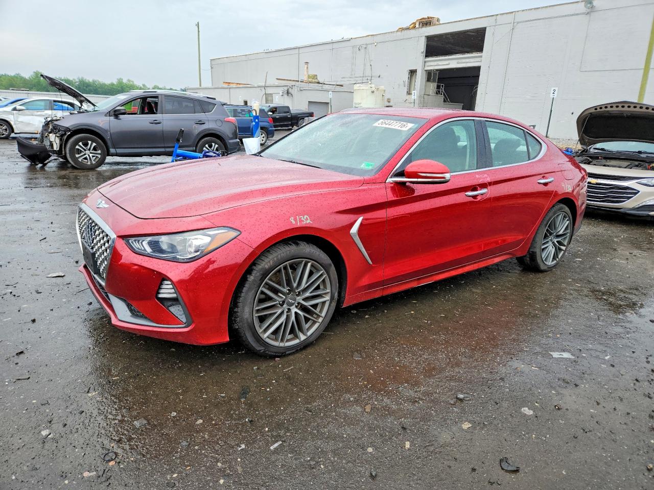2019 Genesis G70 Advanced, VIN KMTG64LA5KU038314 — Front end