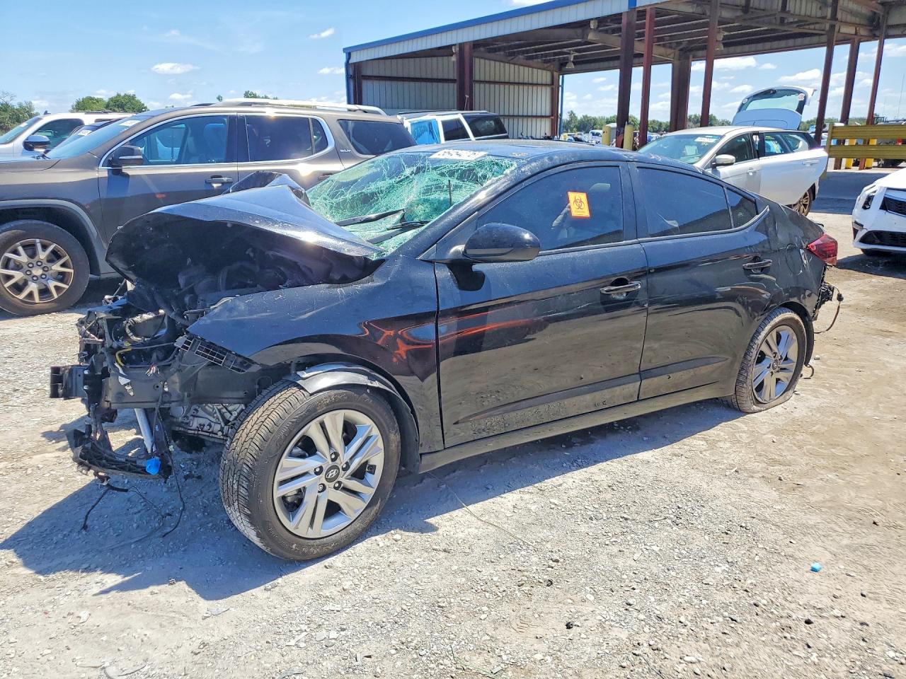 2020 Hyundai Elantra SEL, VIN KMHD84LF2LU073946 — Rollover