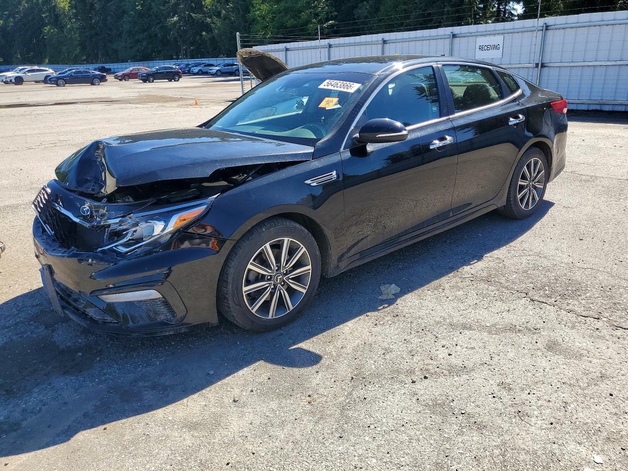 2019 Kia Optima LX, VIN 5XXGT4L35KG353936 — Front end