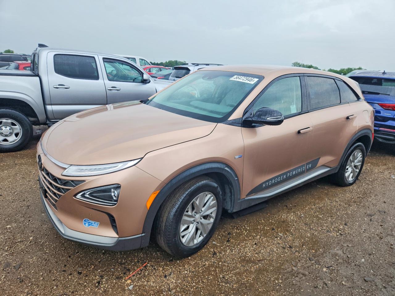 2021 Hyundai NEXO Blue, VIN KM8J74A64MU013838 — Minor dents and scratches