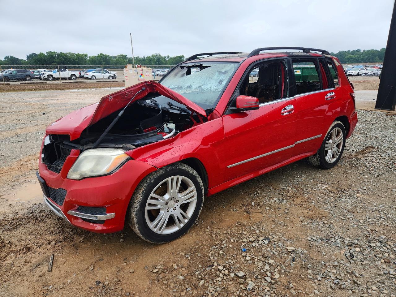 2014 Mercedes-Benz GLK 350, VIN WDCGG5HB8EG195741 — Interior fire
