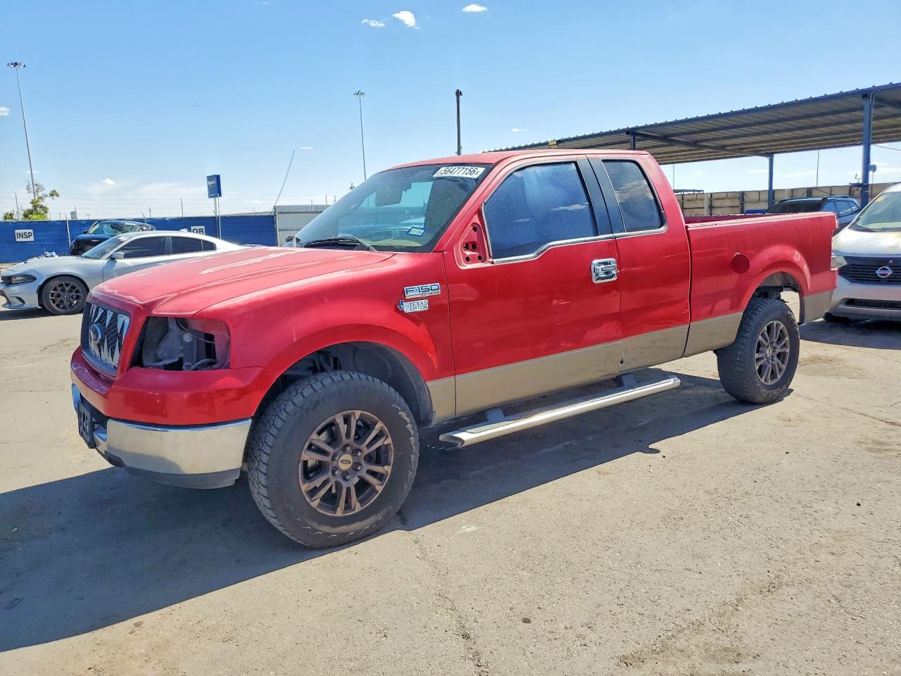 2005 Ford F-150 STX, VIN 1FTRX12W85NA79468 — Front end
