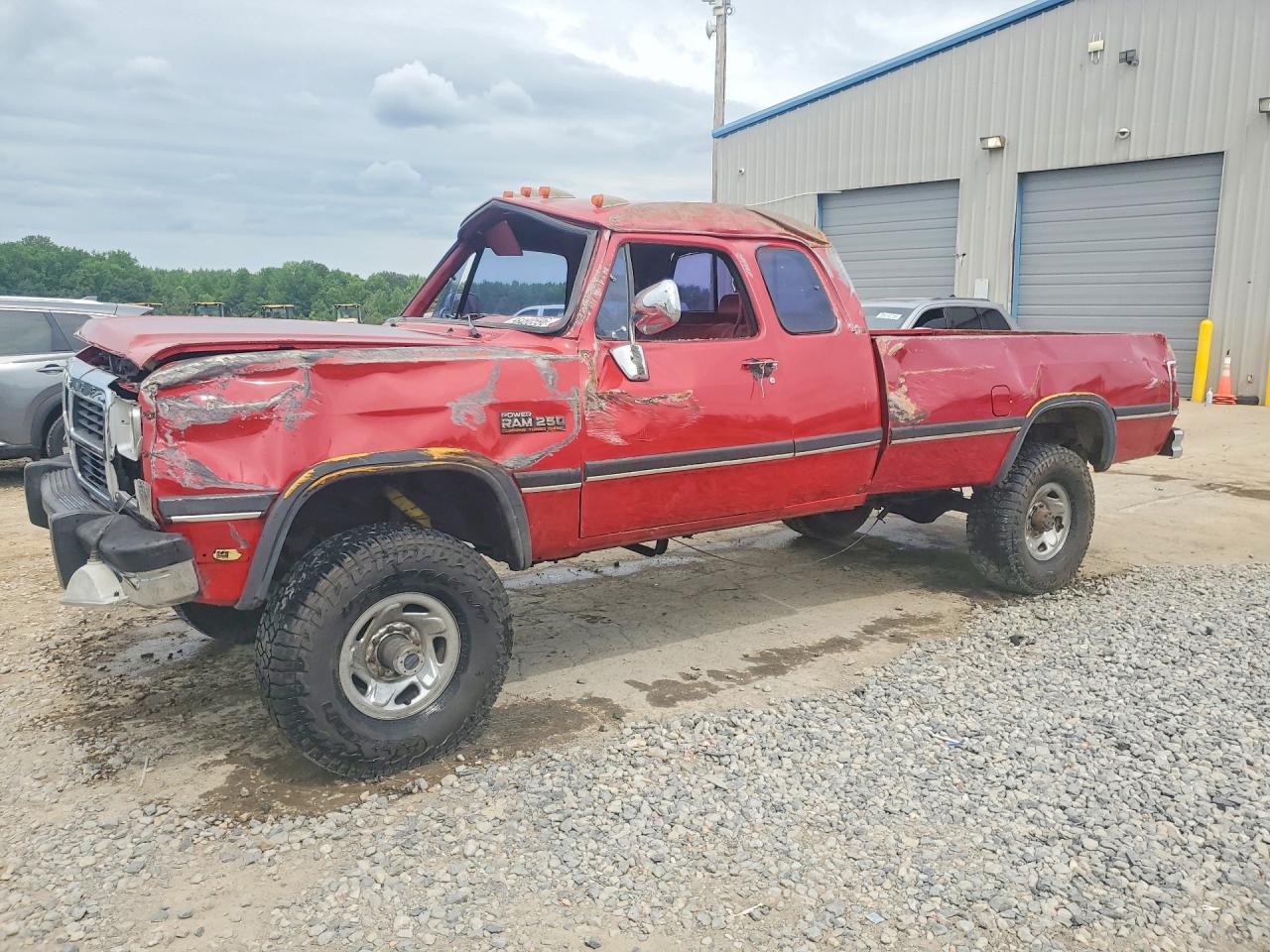 1992 Dodge D/W 250, VIN 3B7KM23C0NM541732 — Rollover