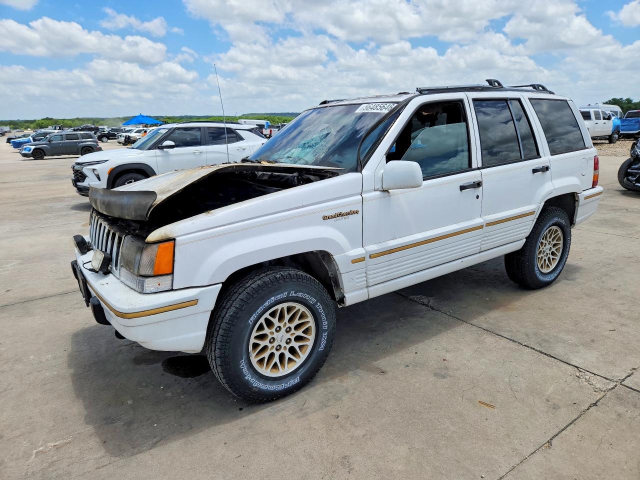 1995 Jeep Grand Cherokee Limited, VIN 1J4GZ78Y3SC571632 — Engine fire